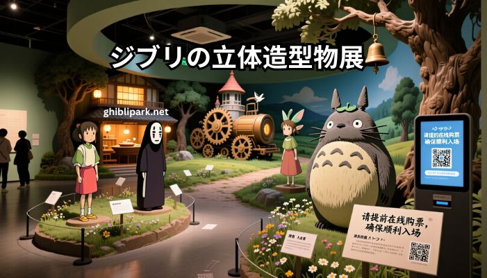 ジブリの立体造型物展